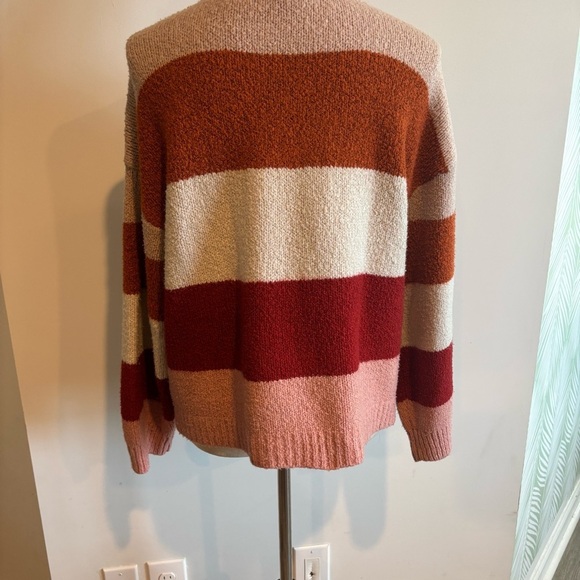 A.N.A. Colorblock Long Sleeve Crew Neck Cozy Knit Sweater Size PXL Fall Winter - Picture 6 of 9